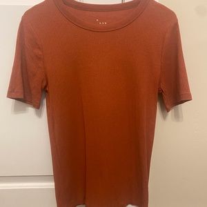 Short Sleeve Ribbed T-Shirt